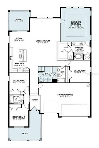 New construction Single-Family house 5406 Lassen St, St. Cloud, FL 34771 plan Corina II - Eco Grand Series - image