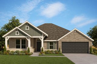 New construction Single-Family house 1312 Spotted Jaguar, New Braunfels, TX 78132 plan The Ridgegate - image