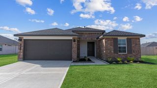New construction Single-Family house 1017 Paddlefish Ln, Alvin, TX 77511 plan Denton - image