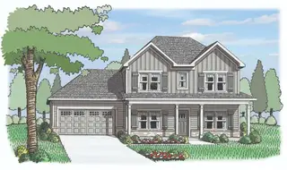 New construction Single-Family house 1157 Cherry Bark Ct, Loganville, GA 30052 plan (GA)Jackson B 2 Front Entry - image