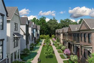 New construction Townhouse house 3195 Paley Dr, Alpharetta, GA 30009 plan The Chamberlain - image