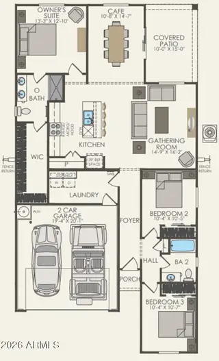 New construction Single-Family house 25452 W Romley Rd, Buckeye, AZ 85326 plan Verbena - image