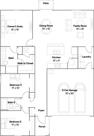 New construction house 6508 Propel Run, New Port Richey, FL 34655 plan Dover - image