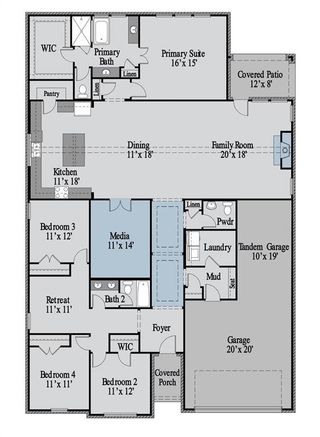 New construction Single-Family house 2906 Wallis Dr, Melissa, TX 75454 plan The Travis - image