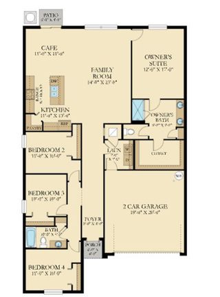 New construction  house 7463 Sandstone Dr, Groveland, FL 34736 plan Hartford - image