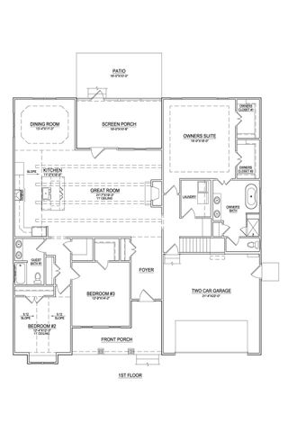 New construction Single-Family house 3432 Rockbend Rd, Winterville, NC 28590 plan Weaver - image