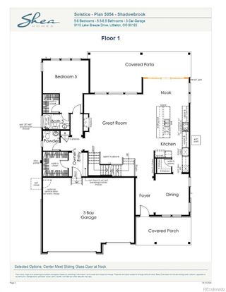 New construction Single-Family house 11212 Bright Sky Circle, Littleton, CO 80125 5054 Shadowbrook Exterior C - Highline Ranch- photo