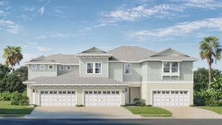 New construction Townhouse house 31838 Clover Fin Ct, Wesley Chapel, FL 33545 plan Bermuda - image