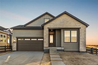 New construction Single-Family house 6749 Fawn Path Ln, Castle Pines, CO 80108 plan 4082 Heritage Elevation B - Colorado Ranch - image