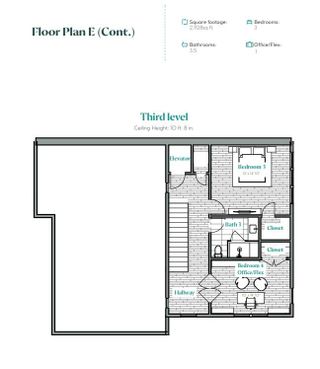 New construction Condo house 1406 W 9Th St, Unit 601, Austin, TX 78703 plan E - image