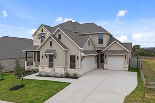 New construction Single-Family house 1802 Crimson Sunset Dr, Georgetown, TX 78628 plan Huxley - image