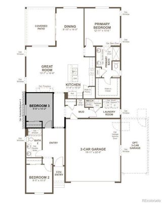 New construction Single-Family house 4153 Lacewood Lane, Johnstown, CO 80534 Azure- photo