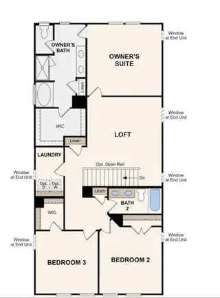 New construction Townhouse house 1299 Farmers Lp, Unit 8, Austell, GA 30106 plan Aster - image