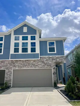 New construction Townhouse house 12602 Blue Catfish Ln, Cypress, TX 77433 plan Bagby II - image