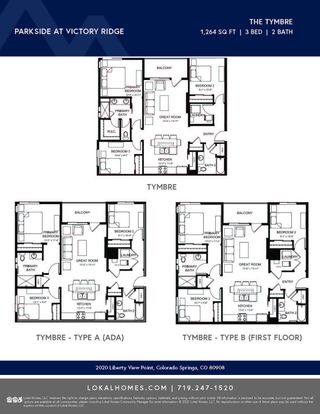 New construction  house 2252 Arikaree Hts, Unit 101, Colorado Springs, CO 80908 plan Tymbre - image
