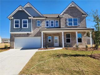 New construction Single-Family house 1320 Taylor Haven Road, Lawrenceville, GA 30045 Leighton with Brick- photo