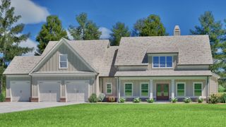 New construction Single-Family house 1584 Willowbend Pl, Monroe, GA 30655 plan (GA) Bentley A 3 Front Entry - image