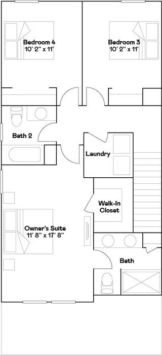 New construction  house 3475 Silent Gardens Cv, Wesley Chapel, FL 33543 plan Carnegie - image