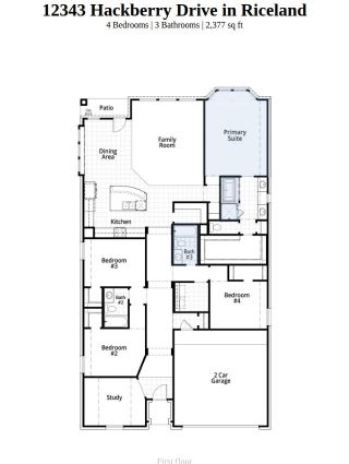 New construction Single-Family house 12343 Hackberry Dr, Mont Belvieu, TX 77523 plan Davenport Plan - image