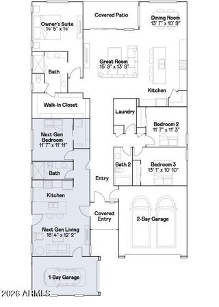 New construction  house 3352 E Aglio Ave, San Tan Valley, AZ 85143 plan Trillium Plan 4585 - image