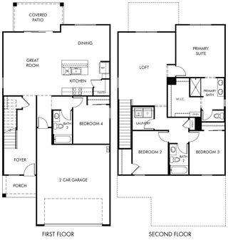 New construction Single-Family house 12724 N Fire Brand St, Marana, AZ 85658 plan Amber - image