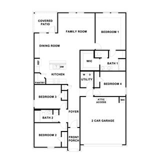 New construction Single-Family house 211 Mountain Pea Rd, Kyle, TX 78640 plan The Glendale - image