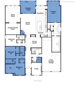 New construction  house 4320 Sandbrock Pkwy, Aubrey, TX 76227 plan 274 Plan - image