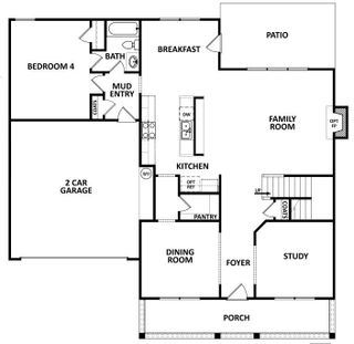 New construction Single-Family house 560 Calgary Downs Dr, Winder, GA 30680 plan (GA)Jackson A.2 2 Front Entry - image