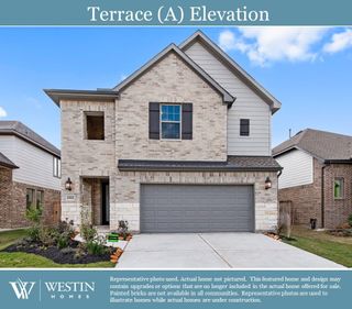 New construction Single-Family house 7222 Blue Gentiana Lane, Katy, TX 77493 The Terrace- photo