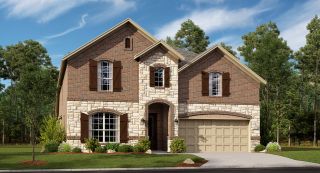 New construction Single-Family house 216 Loving Trl, Justin, TX 76247 plan Liberty II w/ Media Standard - image