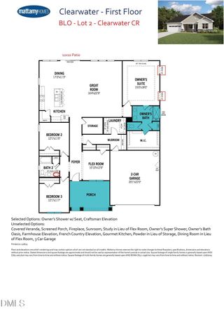 New construction Single-Family house 139 Scarlet Sage Dr, Fuquay Varina, NC 27526 plan Clearwater - image
