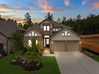 New construction  house 26151 Treetop Terrace Ln, Magnolia, TX 77316 plan Justin - image