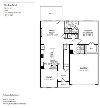 New construction Single-Family house 2051 Buice Lake Parkway, Acworth, GA 30102 The Caldwell- photo