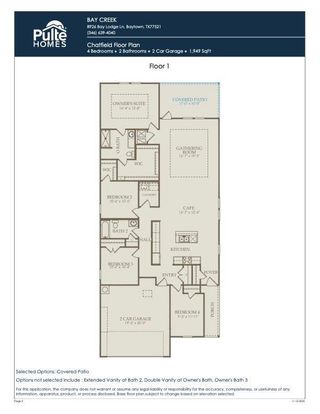 New construction Single-Family house 9018 Bay Lodge Ln, Baytown, TX 77521 plan Chatfield - image