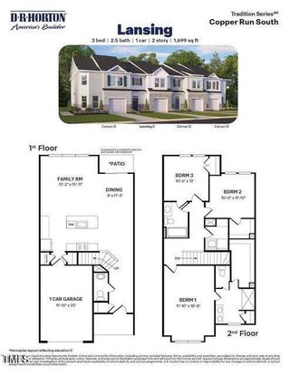 New construction Townhouse house 1913 Hinesley Dr, Durham, NC 27703 plan LANSING - image