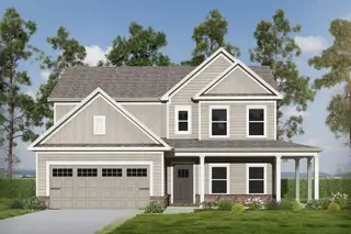 New construction Single-Family house 40 Fairoaks Ct, Covington, GA 30016 plan (GA)Hunter A 2 Front Entry - image