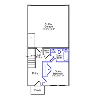 New construction Single-Family house 1206 Rodanthe Ave, Castle Hayne, NC 28429 plan Daphne 3-Story 2-Car Garage - image