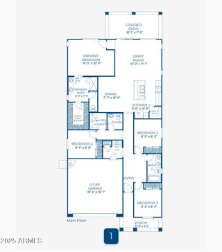 New construction  house 792 W Sparrow Dr, Queen Creek, AZ 85140 plan Plan 3503 - image