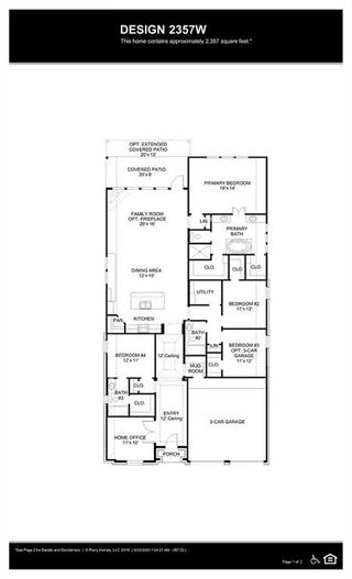 New construction house 1607 Bulls Eye Rd, Mansfield, TX 76063 plan 2357W - image