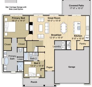 New construction Single-Family house 5047 Jon Oak, Arlington, TN 38002 plan Oakhall - image