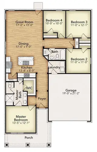 New construction Single-Family house 3509 Helena St, Gainesville, TX 76240 plan Basswood - image