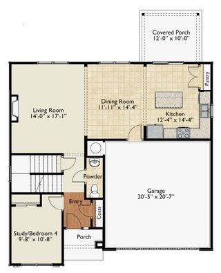 New construction  house 402 Ridgepark Ln, Greenville, SC 29607 plan The Holland - image