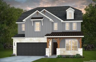 New construction house 12404 Dime Box, San Antonio, TX 78253 plan Riverdale - image