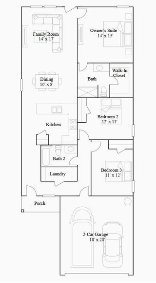 New construction  house 18076 Trepito Ave, New Caney, TX 77357 plan Kitson - image