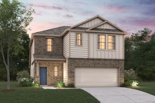 New construction Single-Family house 1535 Silver Run, New Braunfels, TX 78130 plan Larkspur - 30' Smart Series - image