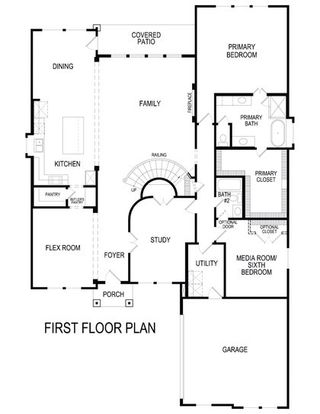 New construction Single-Family house 1611 Pepperdine Pl, Prosper, TX 75078 plan Broadcrest FSW (w/Media or Opt 6th BR) - image