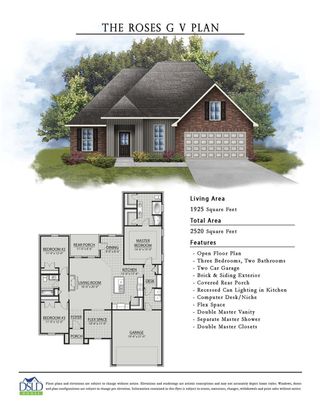New construction Single-Family house 317 Dove Ct, Bridge City, TX 77611 plan Roses V G - image