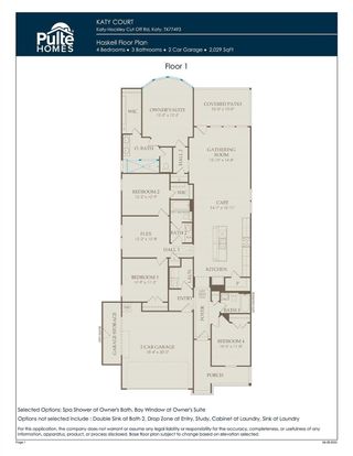 New construction  house 25331 Framlingham Dr, Katy, TX 77493 plan Haskell - image