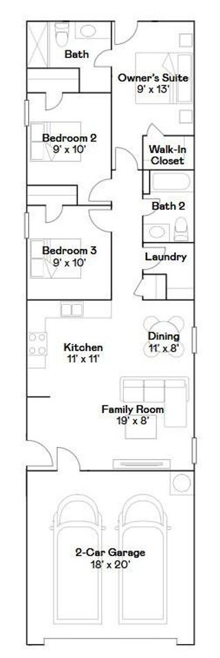 New construction  house 385 Lucia Wy, Cleveland, TX 77327 plan Hazel - image