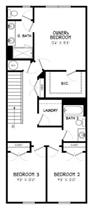 New construction Townhouse house 1925 Kinnard Aly, Kennesaw, GA 30144 plan Cooke - image